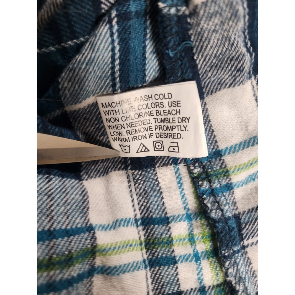 Canyon Creek Hoodie Women Large Plaid Unlined Full Zip Cotton Casual Jacket - Picture 9 of 10